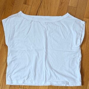 KOTN White Short Sleeve Bateau Neck Tee